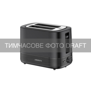 ARDESTO Toaster, 800W, plastic, 2 slots, black