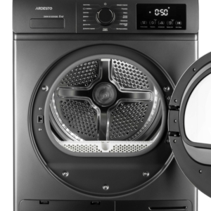 Dryer ARDESTO heat pump Black Mars, 8kg, A++, 65cm, display, drum lighting, grey