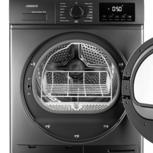 Dryer ARDESTO heat pump Black Mars, 8kg, A++, 65cm, display, drum lighting, grey