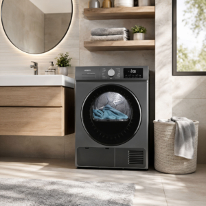 Dryer ARDESTO heat pump Black Mars, 8kg, A++, 65cm, display, drum lighting, grey