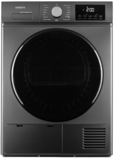 Dryer ARDESTO heat pump Black Mars, 8kg, A++, 65cm, display, drum lighting, grey