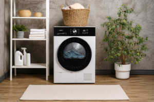 Dryer ARDESTO heat pump Black Mars, 8kg, A++, 65cm, display, drum lighting, white