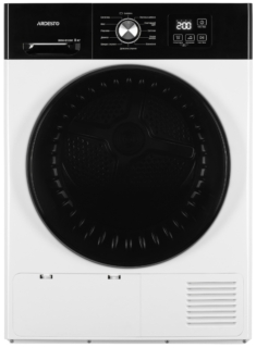 Dryer ARDESTO heat pump Black Mars, 8kg, A++, 65cm, display, drum lighting, white