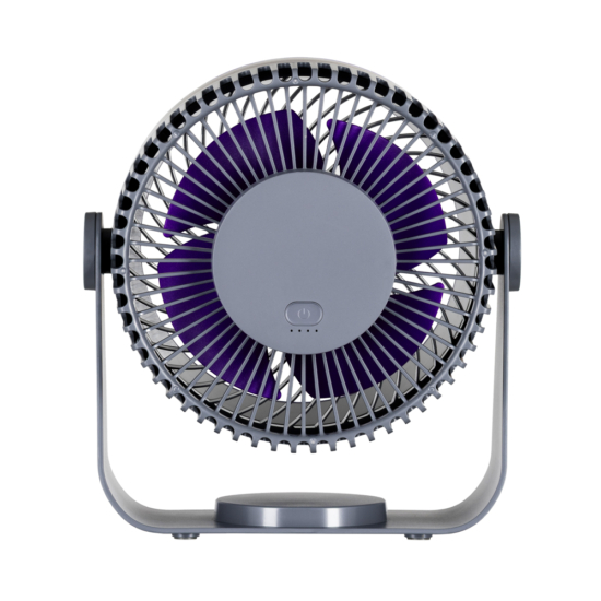 Вентилятор ARDESTO OneBreeze FT-M55GR настільний/настінний, 14см, акумулятор, USB-A Type-C, сірий