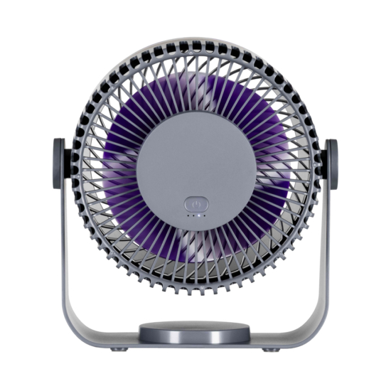 Вентилятор ARDESTO OneBreeze FT-M55GR настільний/настінний, 14см, акумулятор, USB-A Type-C, сірий