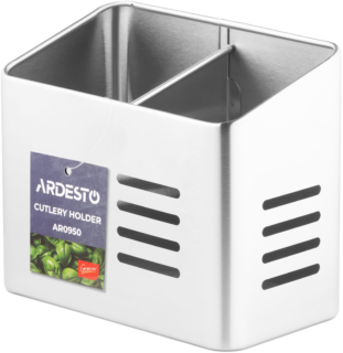 Cutlery holder Ardesto Gemini, 16?9?13cm, stainless steel