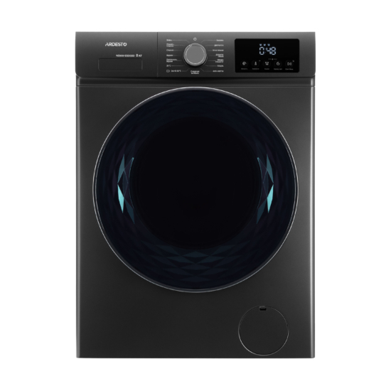Washer-dryer ARDESTO front load, 8(5)kg, 1200, A/E, 57.2cm, display, steam, inverter, grey