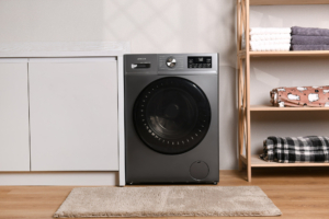 Washing machine ARDESTO front load Black Mars, 6kg, 1200, A, 45cm, display, steam, inverter, grey