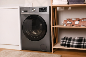 Washing machine ARDESTO front load Black Mars, 6kg, 1200, A, 45cm, display, steam, inverter, grey