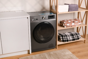 Washing machine ARDESTO front load Black Mars, 6kg, 1200, A, 45cm, display, steam, inverter, grey