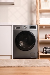 Washing machine ARDESTO front load Black Mars, 6kg, 1200, A, 45cm, display, steam, inverter, grey