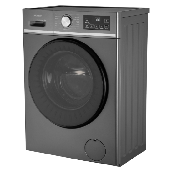 Washing machine ARDESTO front load Black Mars, 6kg, 1200, A, 45cm, display, steam, inverter, grey