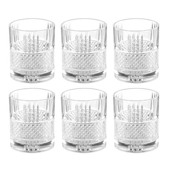 Whiskey glasses set ARDESTO Draco Rotate 300ml, 6pcs, glass, transparent