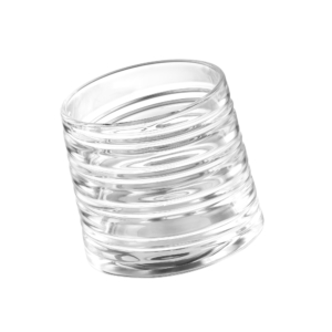 Whiskey glasses set ARDESTO Pavo Rotate Сlumsy 300ml, 6pcs, glass, transparent
