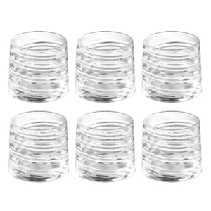 Whiskey glasses set ARDESTO Pavo Rotate Сlumsy 300ml, 6pcs, glass, transparent