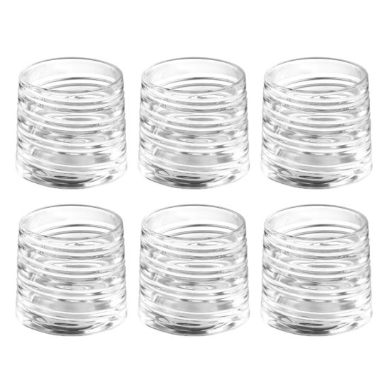 Whiskey glasses set ARDESTO Pavo Rotate Сlumsy 300ml, 6pcs, glass, transparent