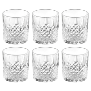 Whiskey glasses set ARDESTO Carina 345ml, 6pcs, glass, transparent