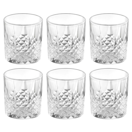 Whiskey glasses set ARDESTO Carina 345ml, 6pcs, glass, transparent