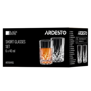 Short glasses set ARDESTO Polaris 40ml, 6pcs, glass, transparent