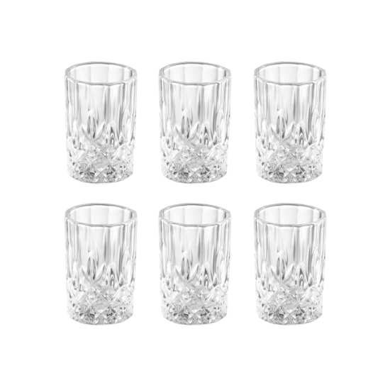 Short glasses set ARDESTO Polaris 40ml, 6pcs, glass, transparent