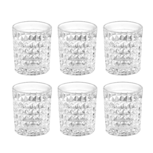 Whiskey glasses set ARDESTO Norma 275ml, 6pcs, glass, transparent