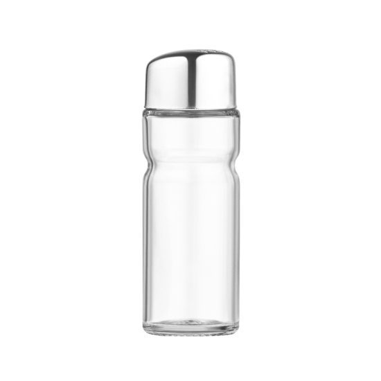 Salt and pepper set with stand Ardesto Gemini, 12cm, 3psc, stainless steel, glass, transparent