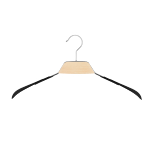 ARDESTO wide hanger, 43 cm, metal, PVC, wood, black