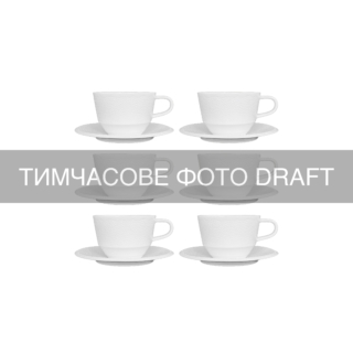 ARDESTO Coffee set Ancona, 12 items, 100ml, porcelain, white