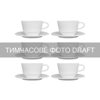 ARDESTO Tea set Ancona, 12 items, 230ml, porcelain, white
