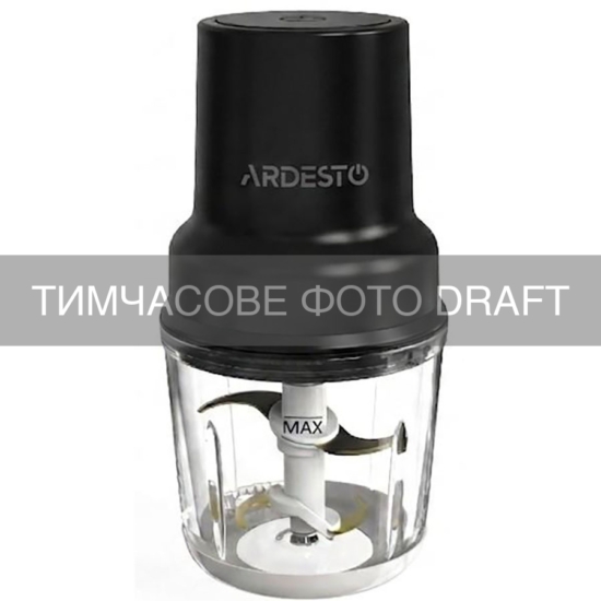 ARDESTO Сhopper, 500W, bowl-500ml, glass, plastic, black