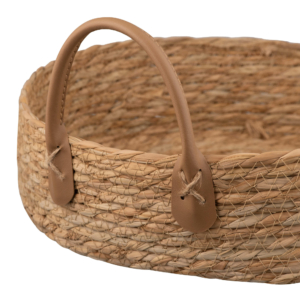 Set of woven baskets Ardesto Prestigio, with handles, (31х10см, 34х8,5см) 2 pcs, seagrass, beige