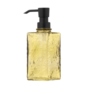 Soap dispenser ARDESTO Minimalism Comcast, 350ml, soda-lime glass, plastic, green