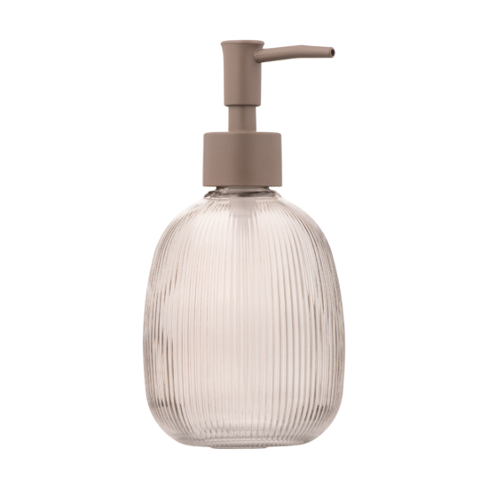 Soap dispenser ARDESTO Minimalism Mellon, 350ml, glass, plastic, grey