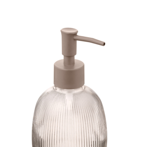 Soap dispenser ARDESTO Minimalism Mellon, 350ml, glass, plastic, grey