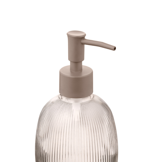 Soap dispenser ARDESTO Minimalism Mellon, 350ml, glass, plastic, grey