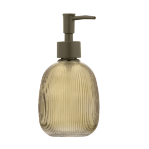 Soap dispenser ARDESTO Minimalism Mellon, 350ml, glass, plastic, green