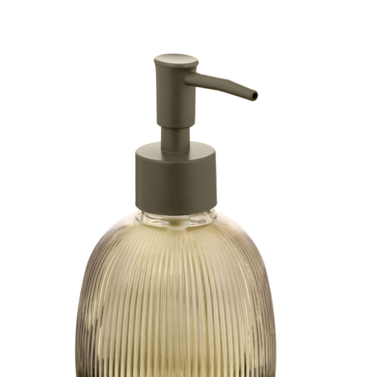 Soap dispenser ARDESTO Minimalism Mellon, 350ml, glass, plastic, green