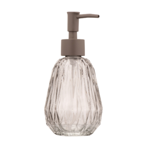 Soap dispenser ARDESTO Minimalism Fremont, 280ml, soda-lime glass, plastic, grey