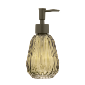 Soap dispenser ARDESTO Minimalism Fremont, 280ml, soda-lime glass, plastic, green