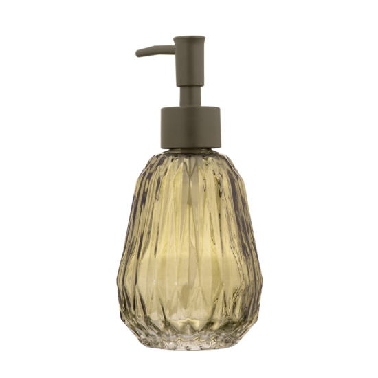 Soap dispenser ARDESTO Minimalism Fremont, 280ml, soda-lime glass, plastic, green