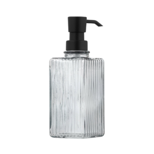 Soap dispenser ARDESTO Minimalism Aon, 350ml, soda-lime glass, plastic, blue