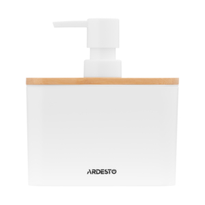 Bathroom set Ardesto Minimalism, 3items, polypropylene, bamboo, white