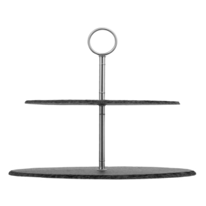 Two-tier stand Ardesto, 25cm, slate, stainless steel, black