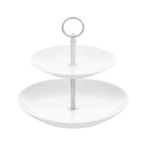 Two-tier stand Ardesto, 16?16?17.5cm, ceramic, white
