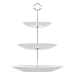 Three-tier stand Ardesto, 26.8?26.8?34.5cm, ceramic, white