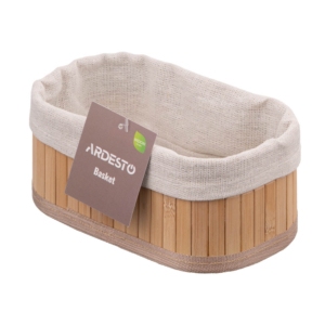 Basket Ardesto Midori, 17?10?7cm, bamboo, cotton
