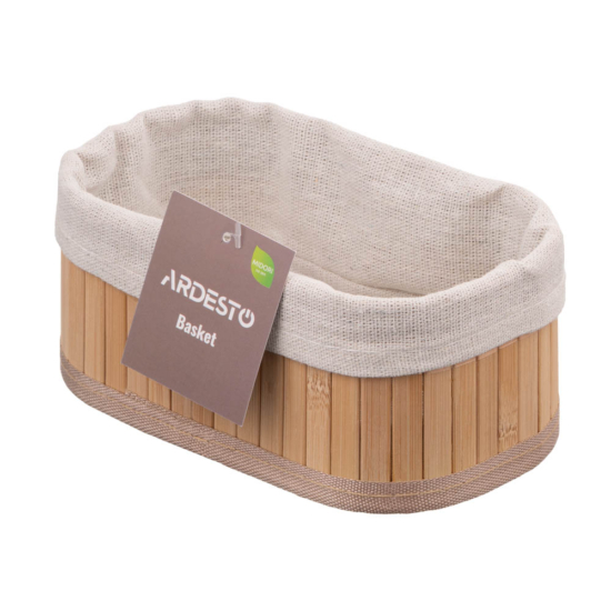 Basket Ardesto Midori, 17?10?7cm, bamboo, cotton