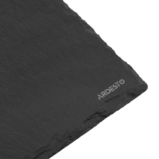 Serving board Ardesto, 20?20cm, slate, black