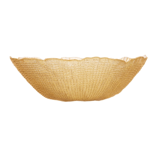 Салатник ARDESTO Golden ice 27.5×8.7см, 2000мл, стекло, золотистый