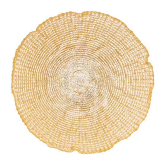 Salad bowl ARDESTO Golden ice 20.5×8.5cm, 1150ml, glass, golden